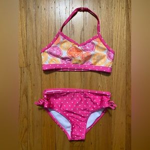 Nautica Girls 2 piece bikini swim suit size 6